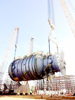 我市企業(yè)在沙特完成千噸級吊裝 刷新海外石化工程建設(shè)紀(jì)錄